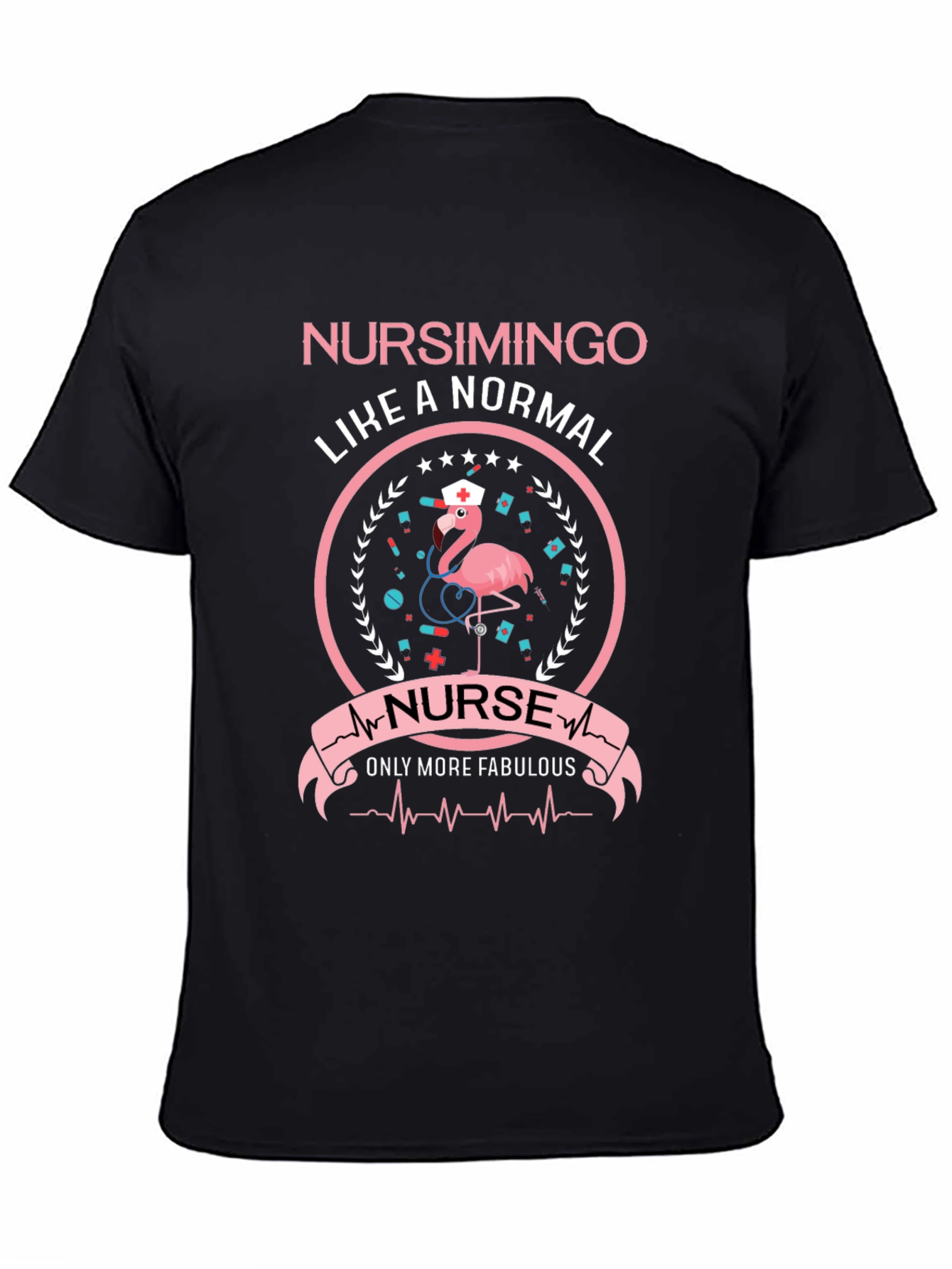 Nursimingo Nurse T-Shirt - Flamingo Nursing Tee