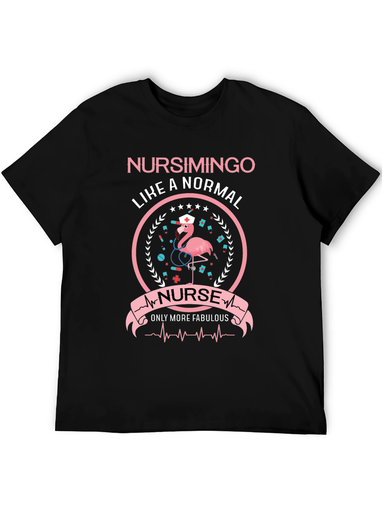 Nursimingo Nurse T-Shirt - Flamingo Nursing Tee
