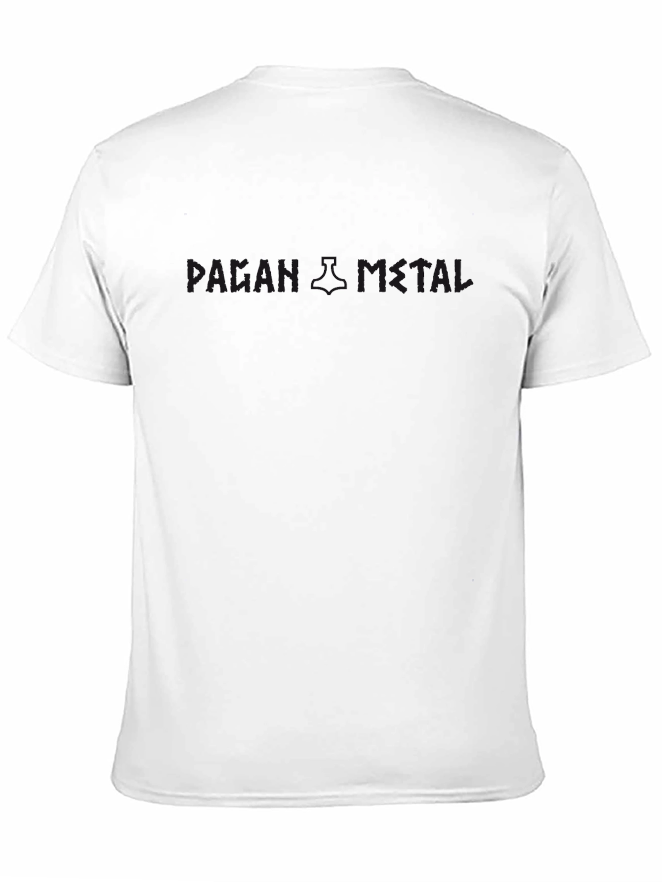 Black Graphic T-Shirt with Rune Detail
