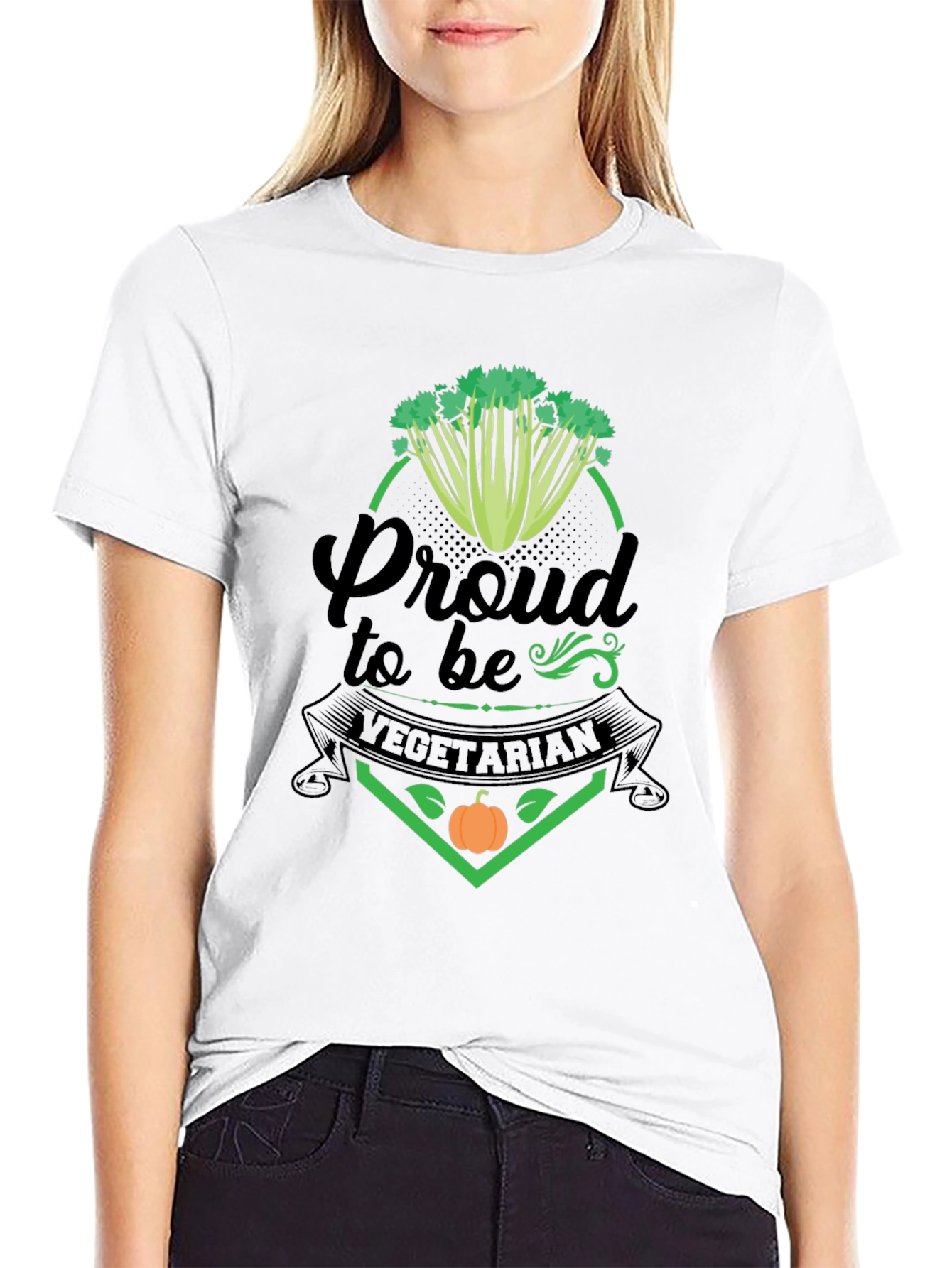Proud Vegetarian Graphic T-Shirt