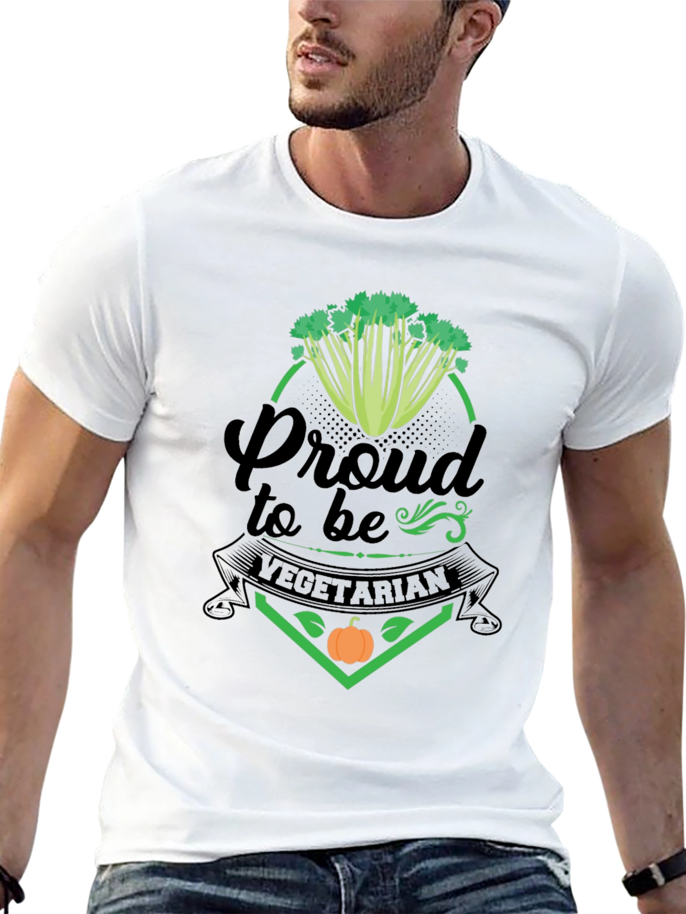 Proud Vegetarian Graphic T-Shirt