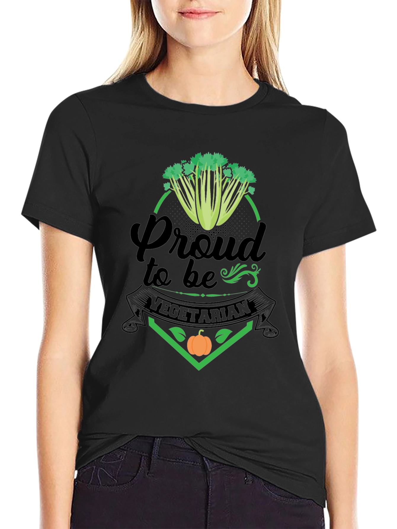 Proud Vegetarian Graphic T-Shirt