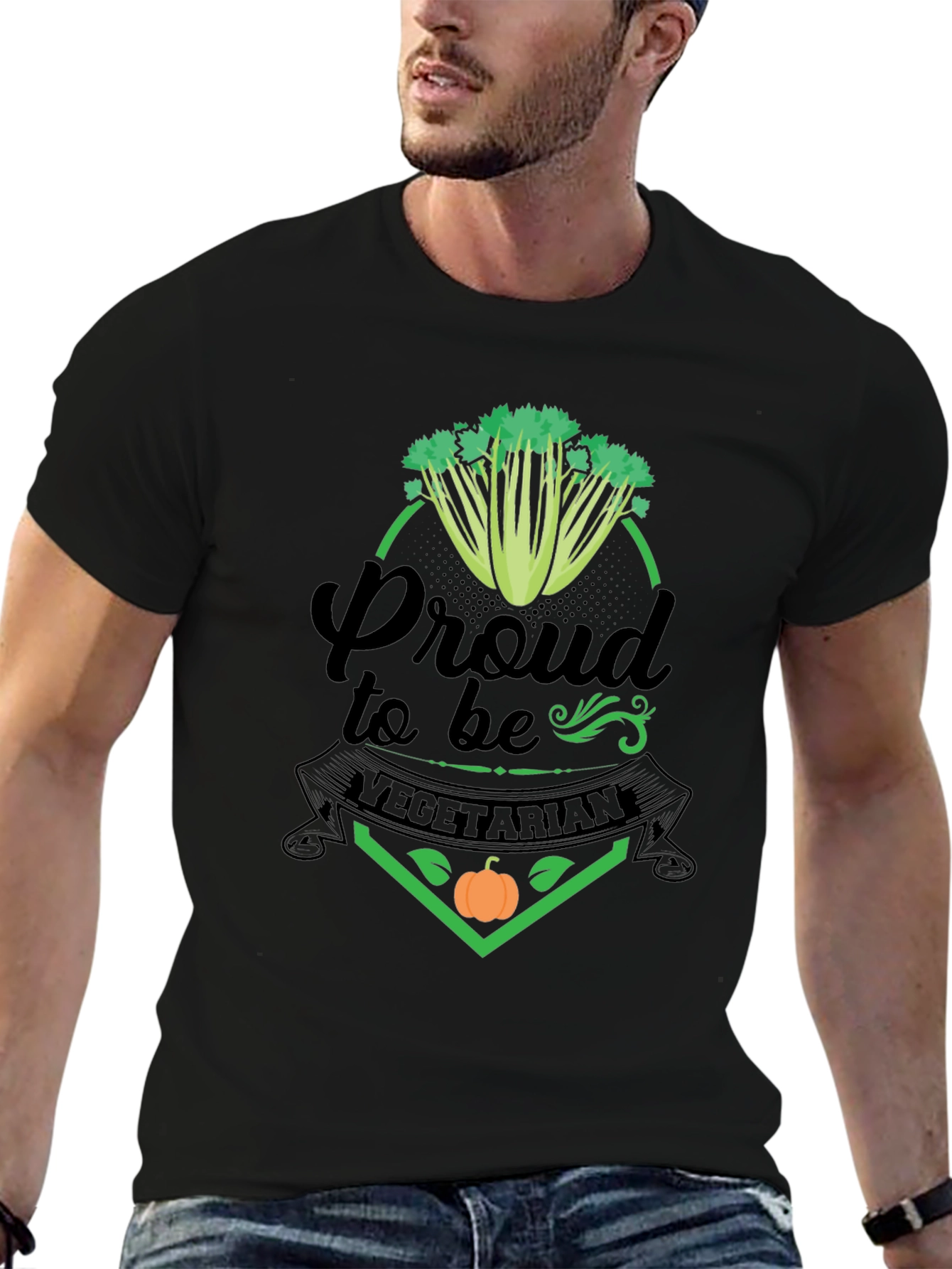 Proud Vegetarian Graphic T-Shirt