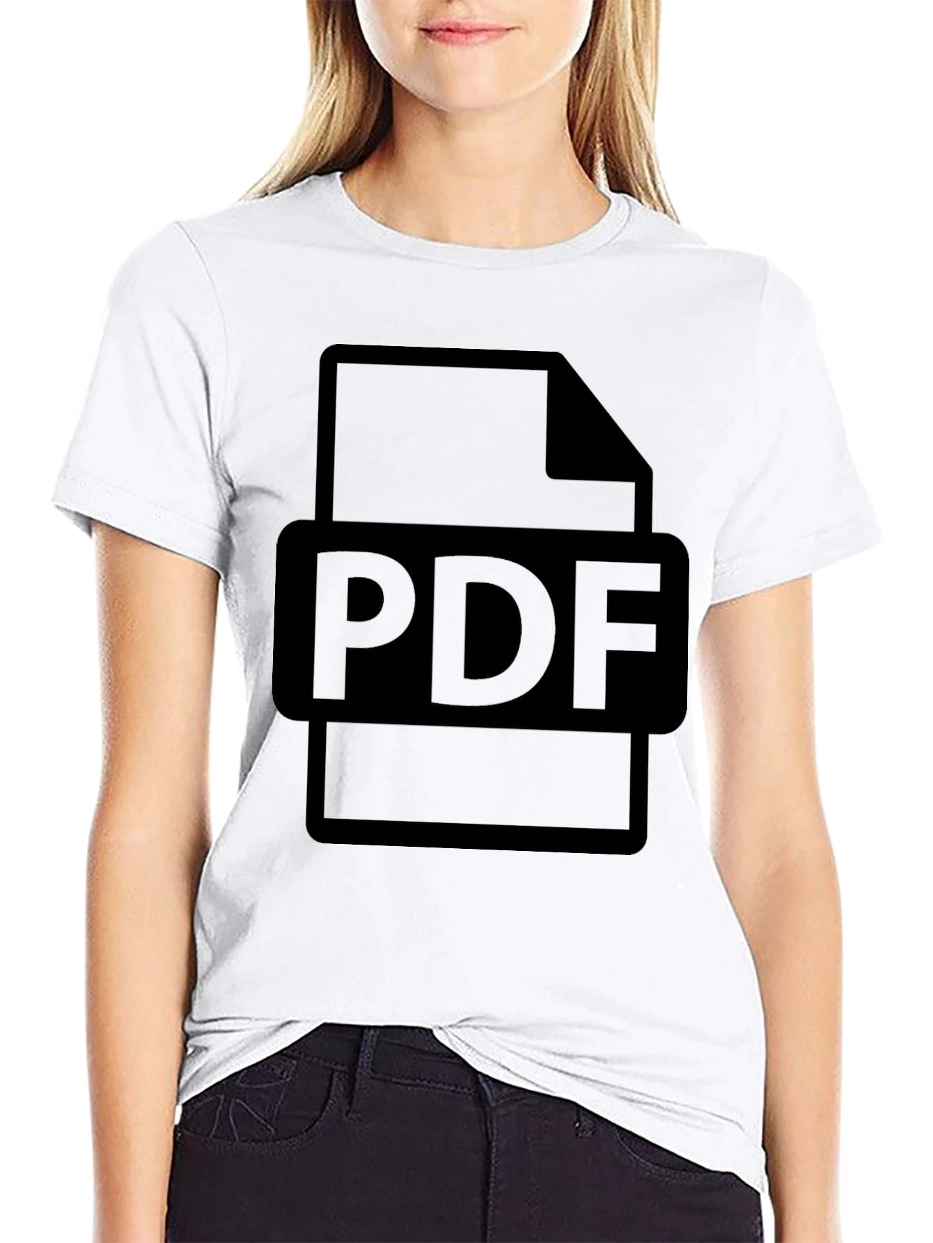 PDF File Graphic T-Shirt - Document Design Tee