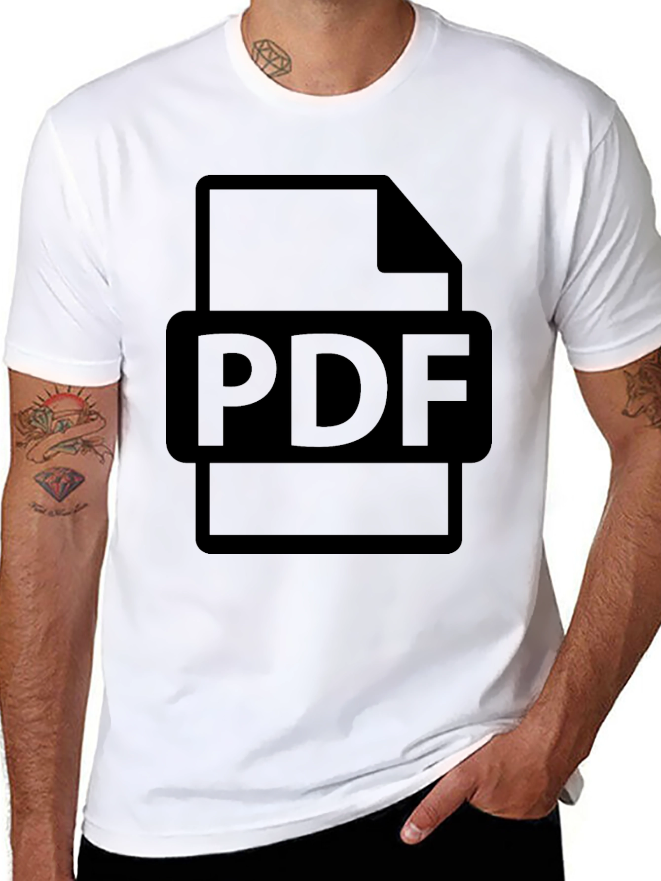 PDF File Graphic T-Shirt - Document Design Tee