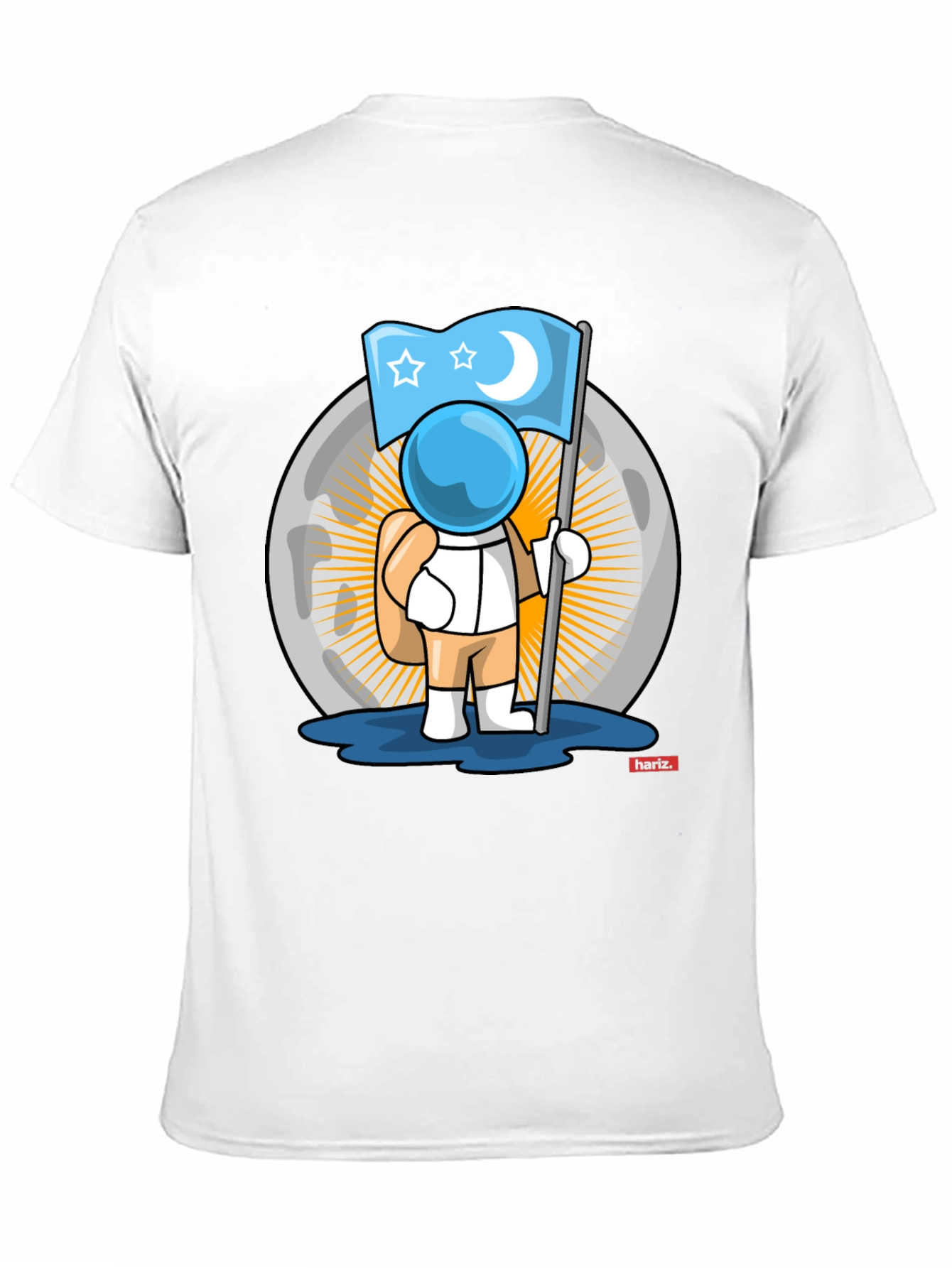 Astronaut Moon Landing Graphic Tee - Unique Design