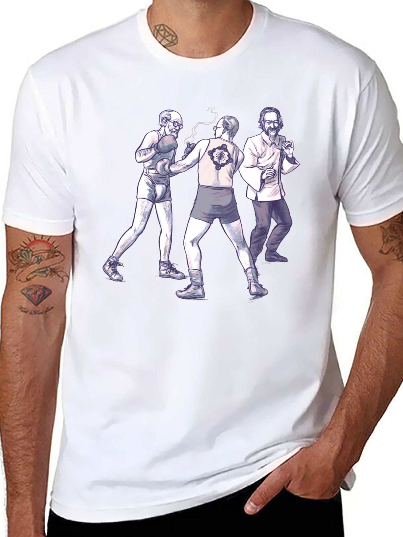 Boxing Philosophers Graphic Tee