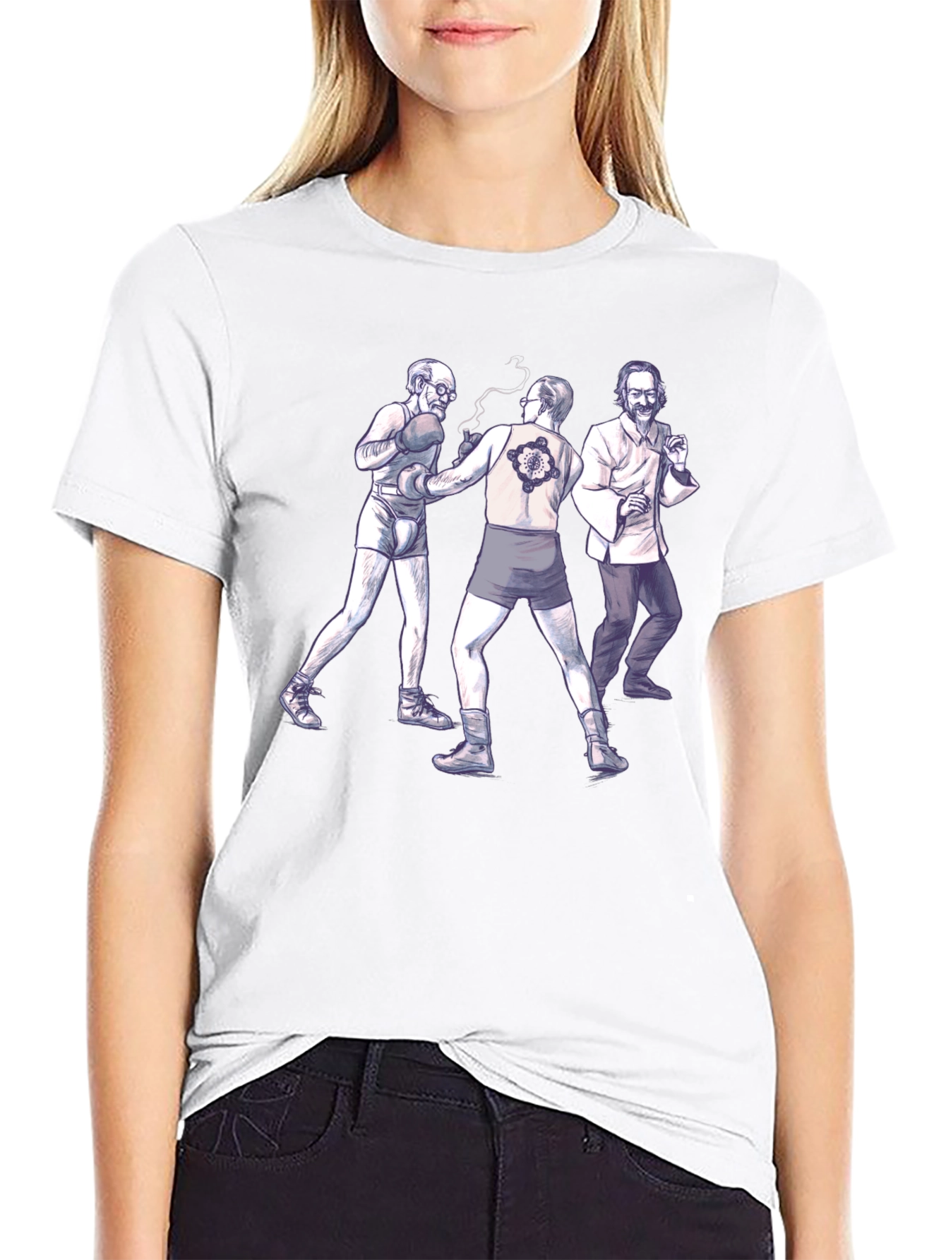 Boxing Philosophers Graphic Tee