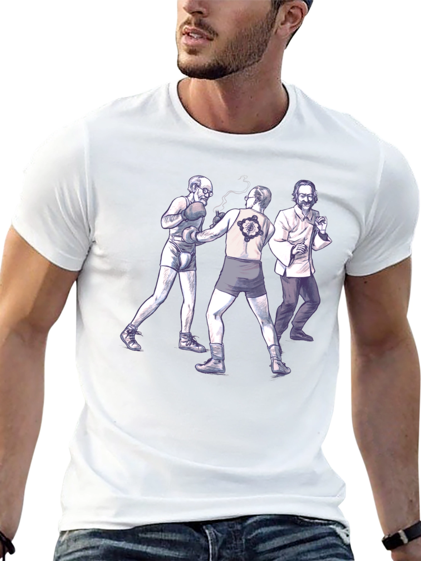 Boxing Philosophers Graphic Tee