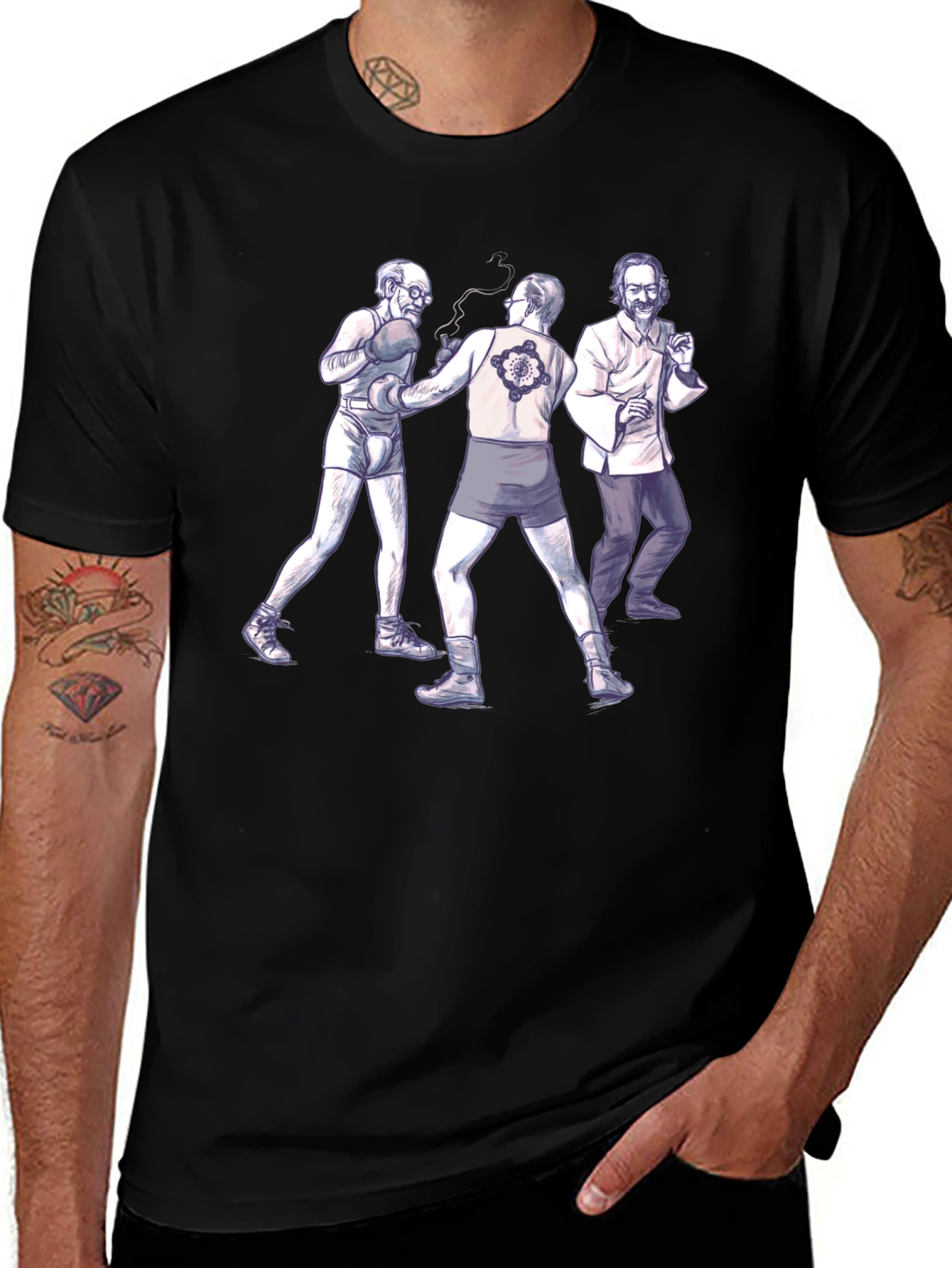 Boxing Philosophers Graphic Tee