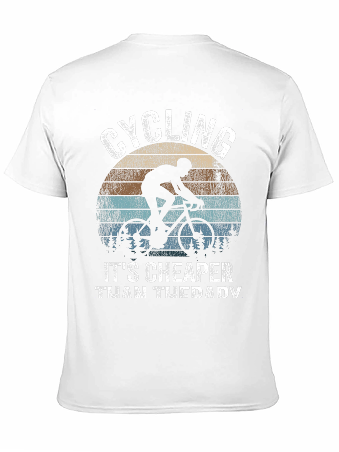 Cycling Cheaper Than Therapy Graphic T-Shirt