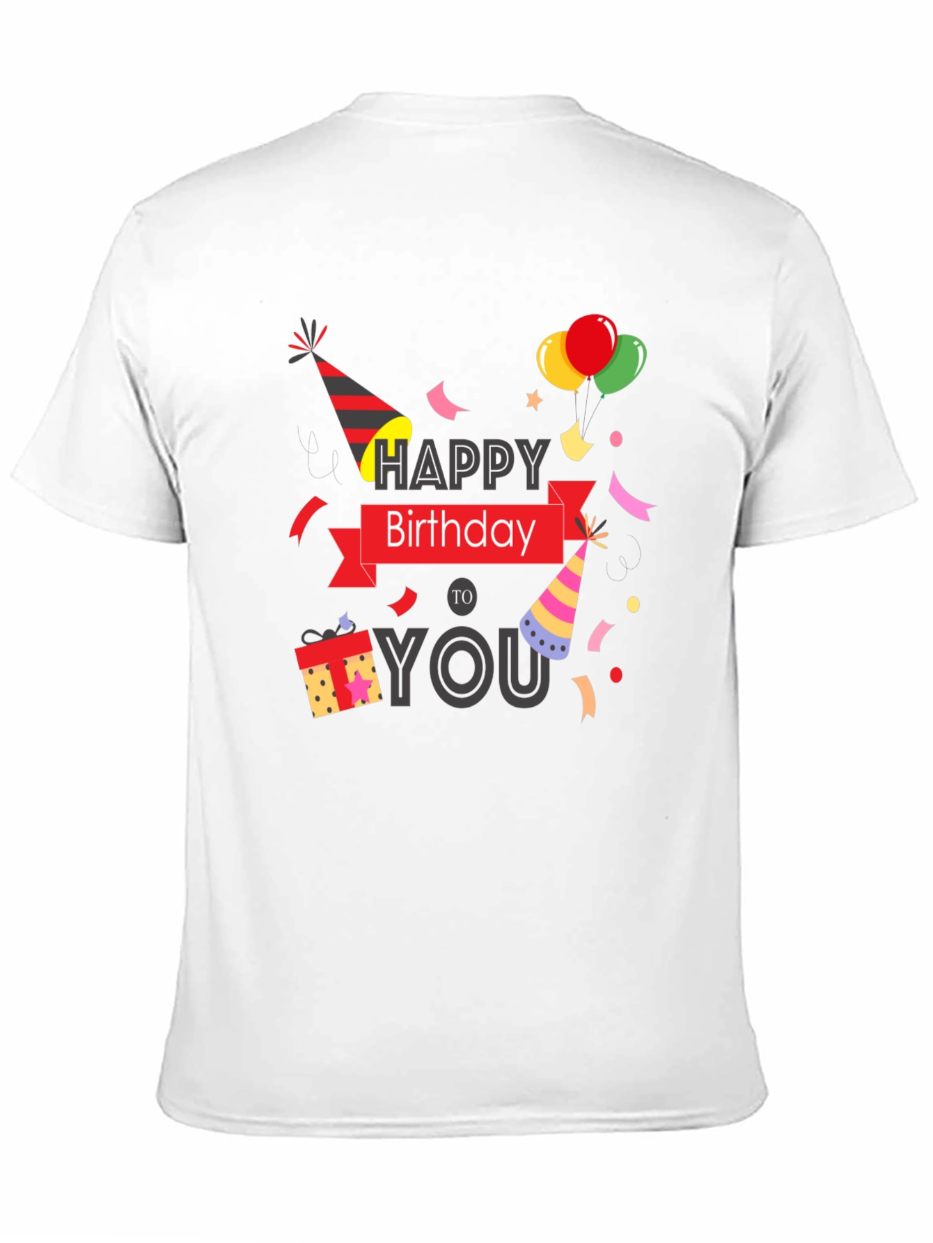 Happy Birthday Graphic Print T-Shirt
