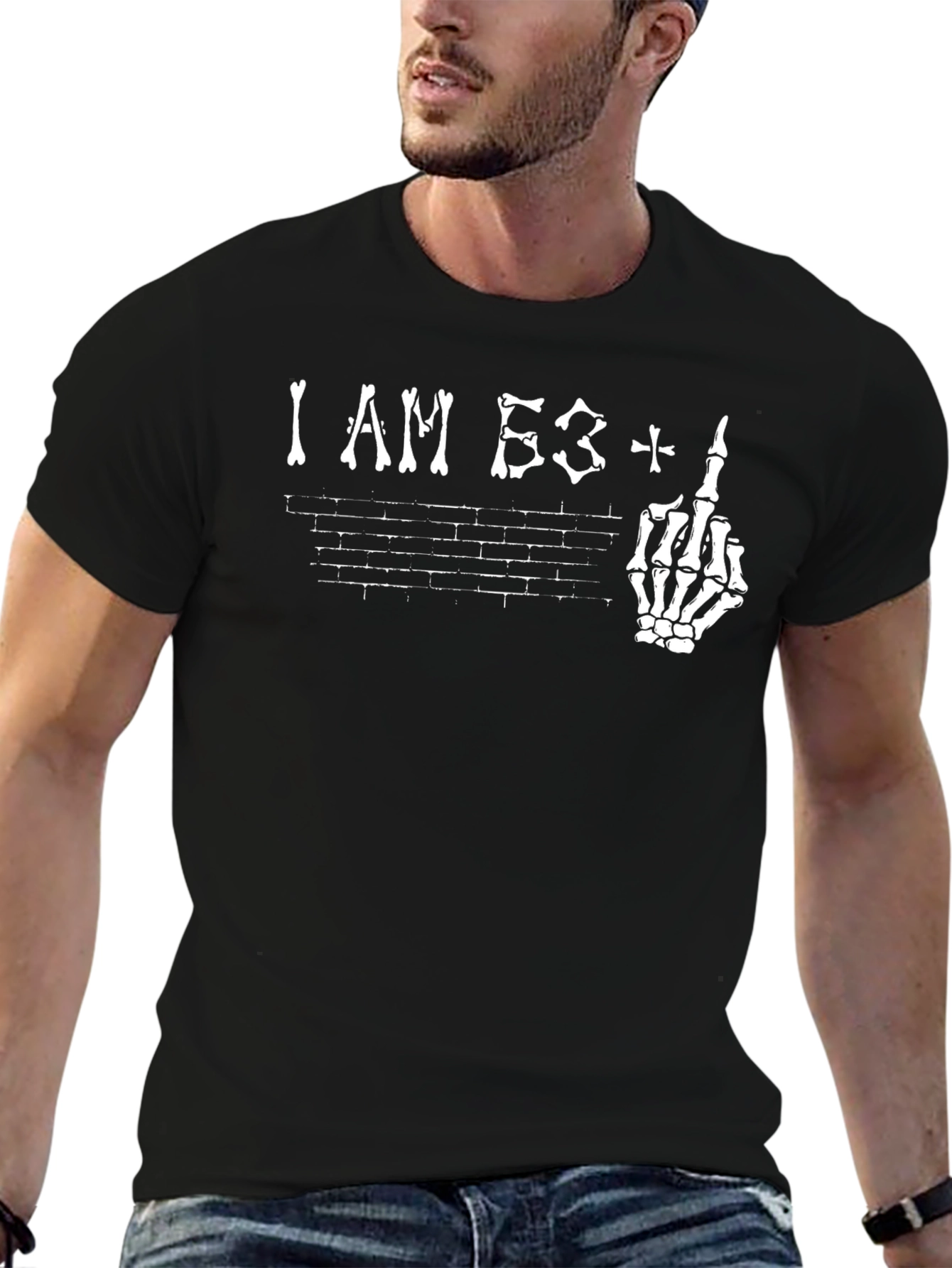 I Am 53+ Middle Finger Graphic Tee
