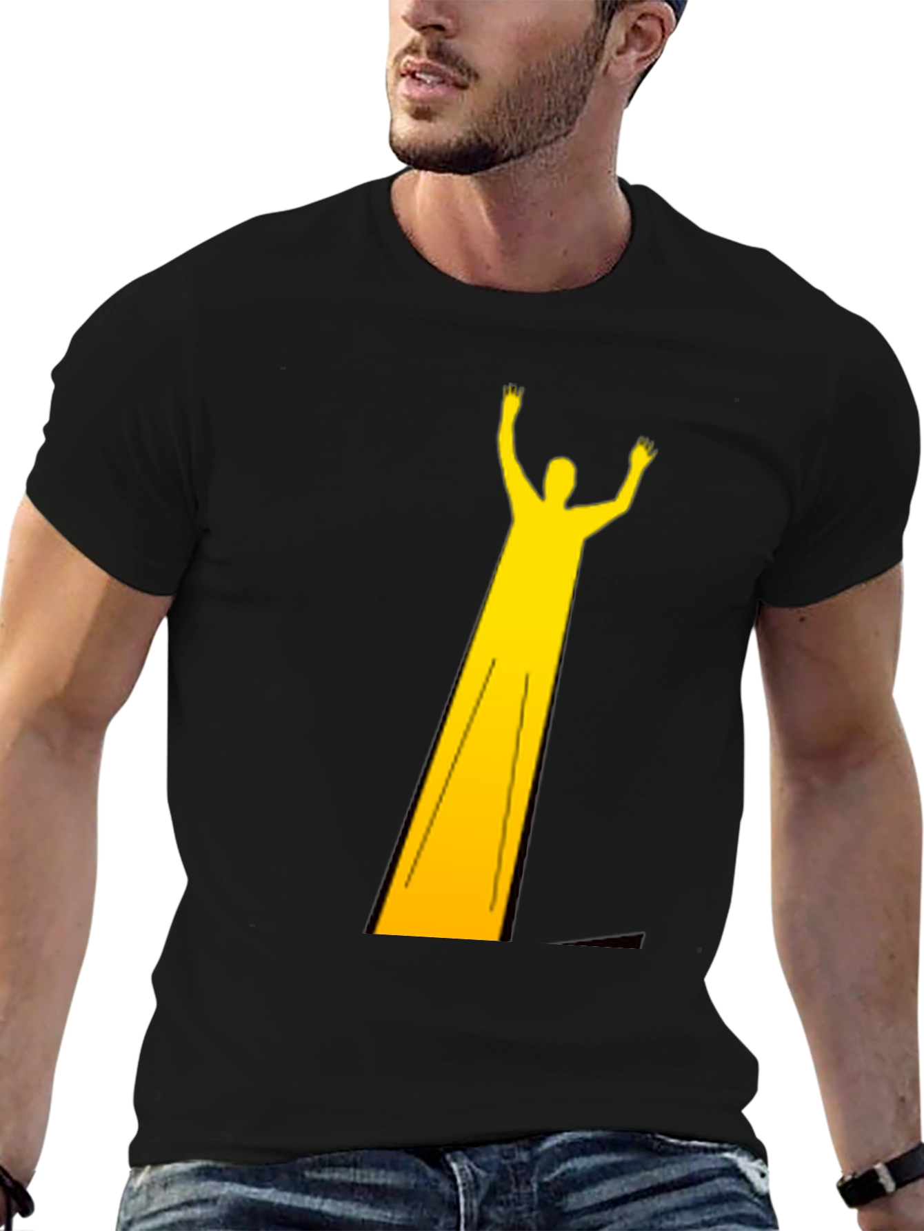 Golden Figure Black Tee - Modern Graphic T-Shirt