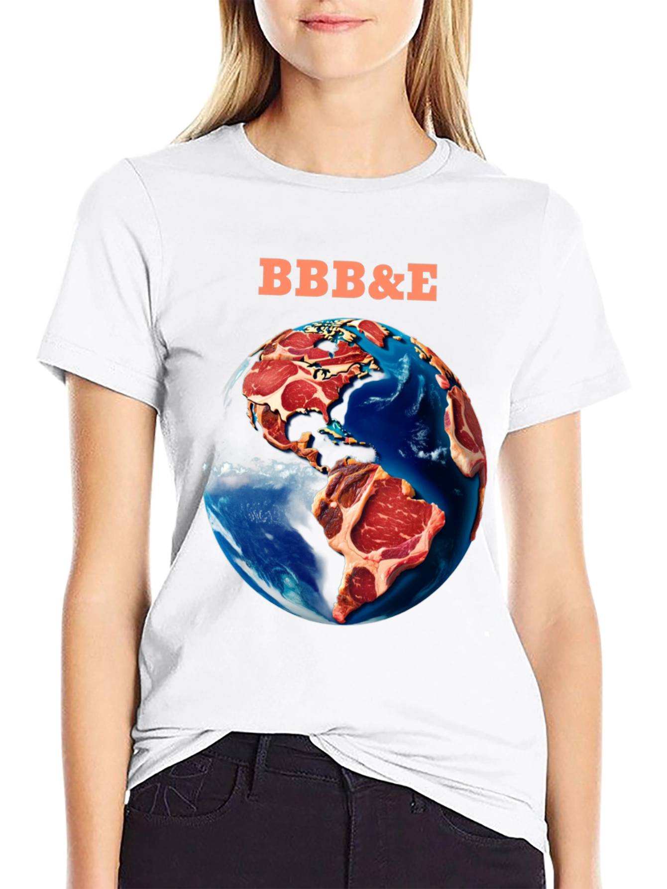 BBB&E Meat Earth Graphic T-Shirt