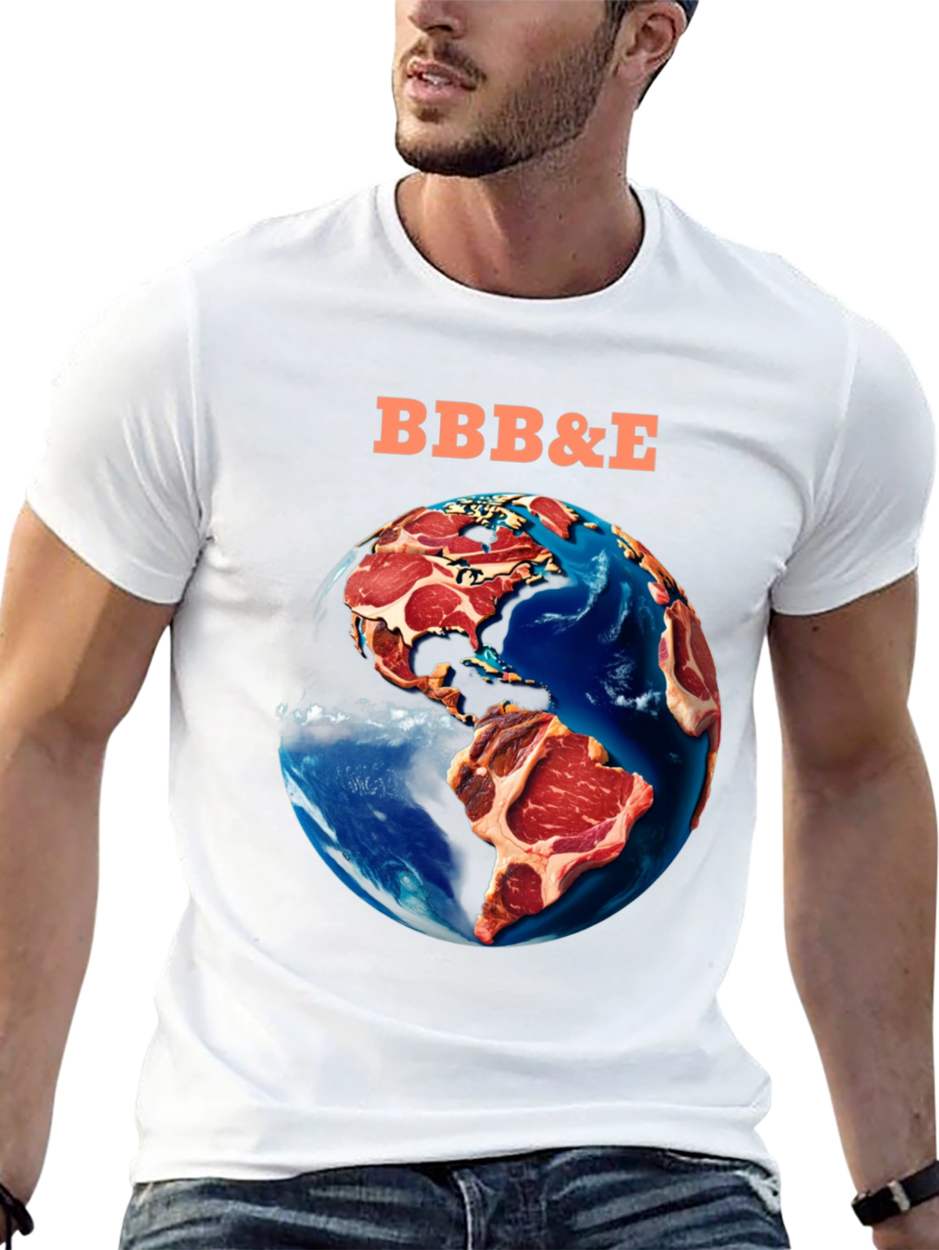 BBB&E Meat Earth Graphic T-Shirt