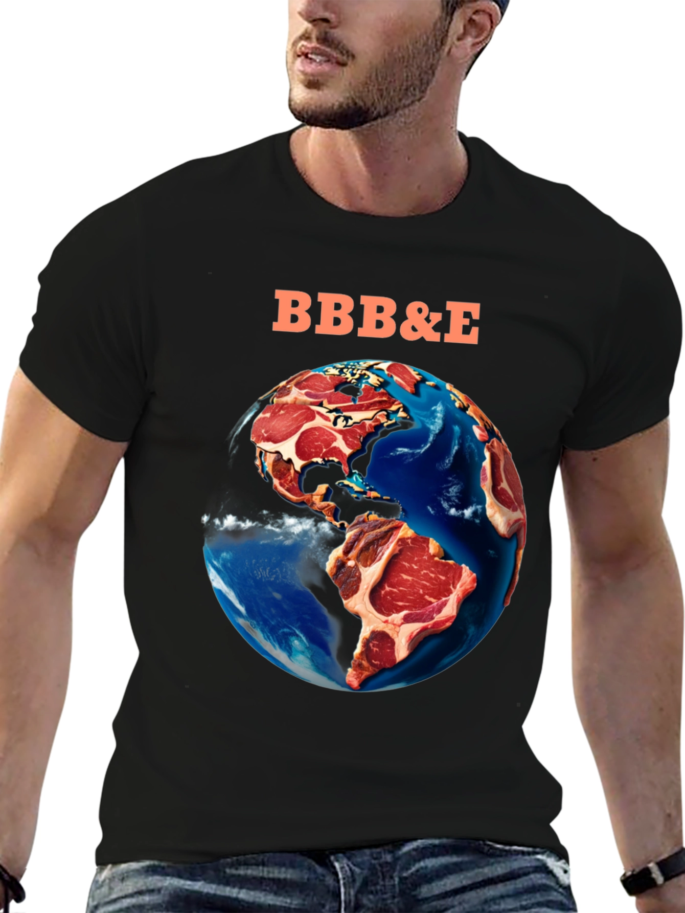 BBB&E Meat Earth Graphic T-Shirt