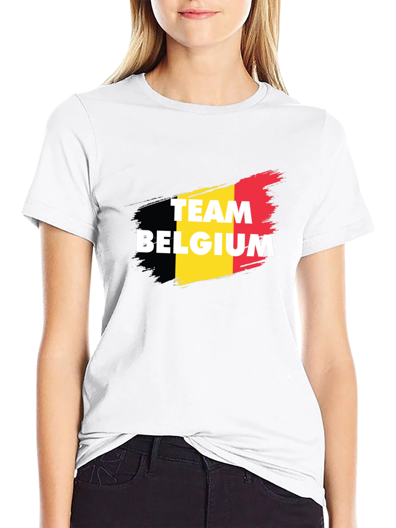 Team Belgium T-Shirt - Black Tee