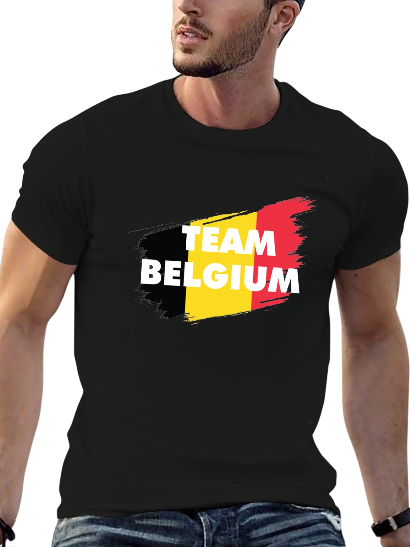 Team Belgium T-Shirt - Black Tee