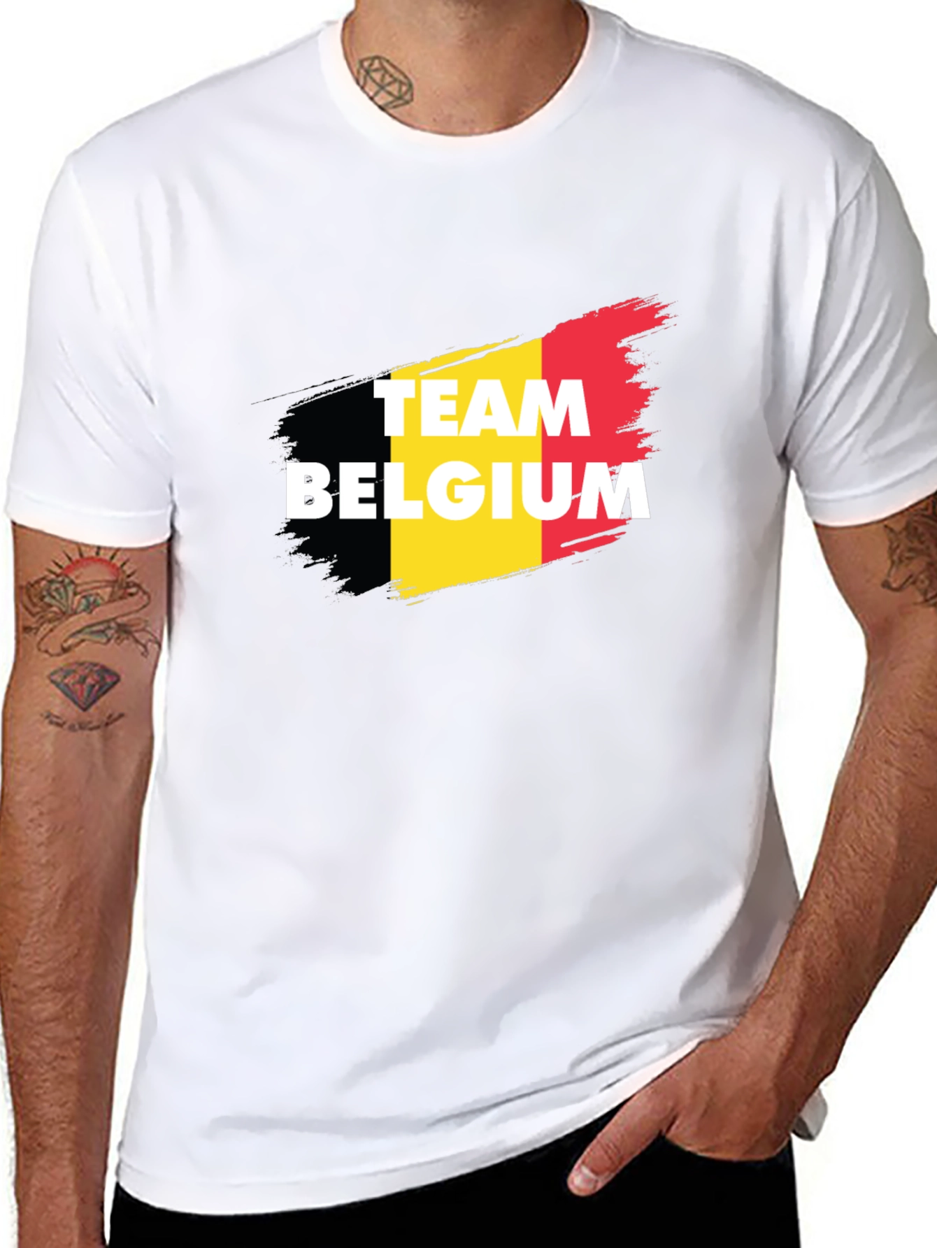 Team Belgium T-Shirt - Black Tee