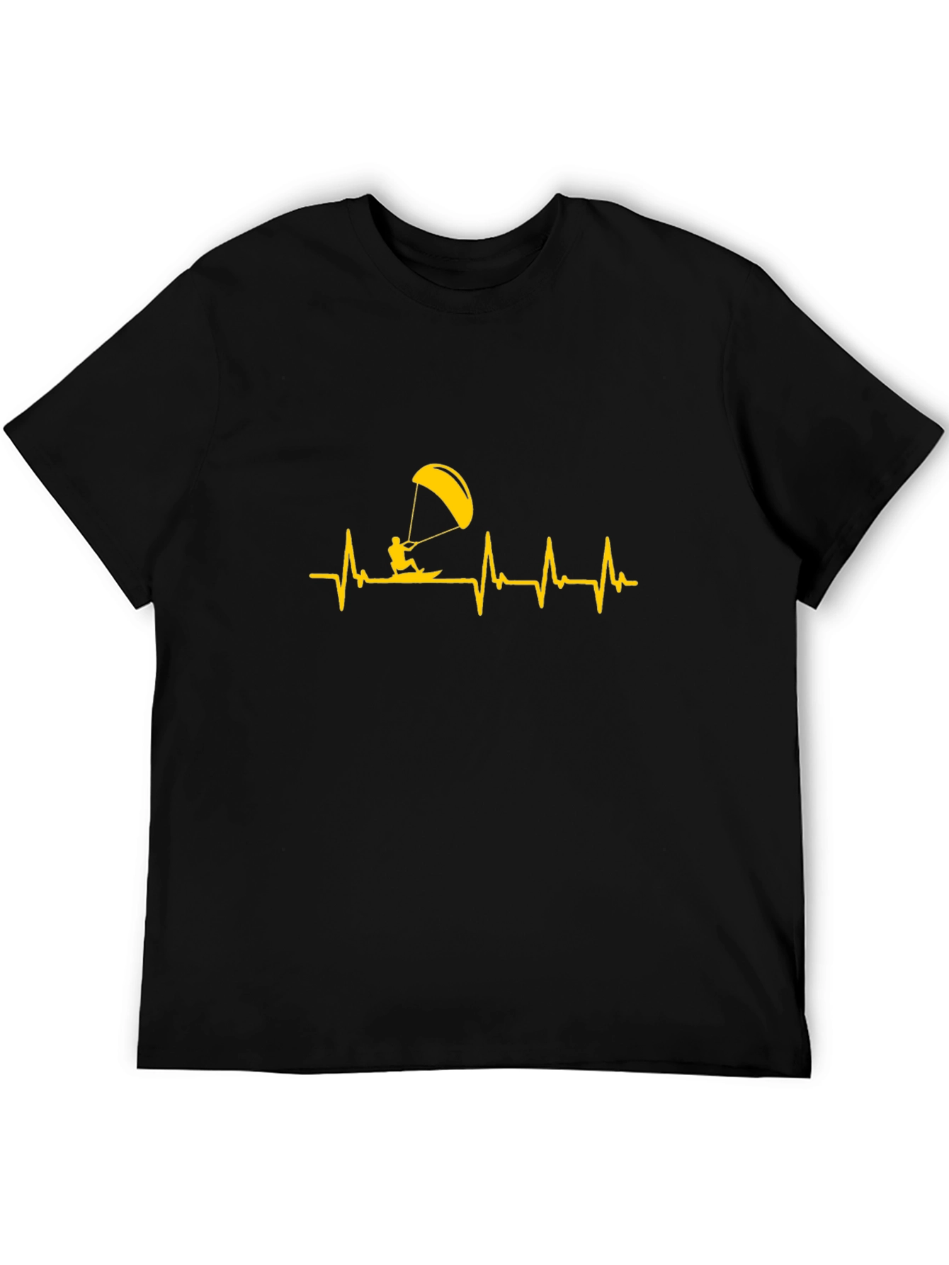 Kite Surfing Heartbeat Graphic Tee