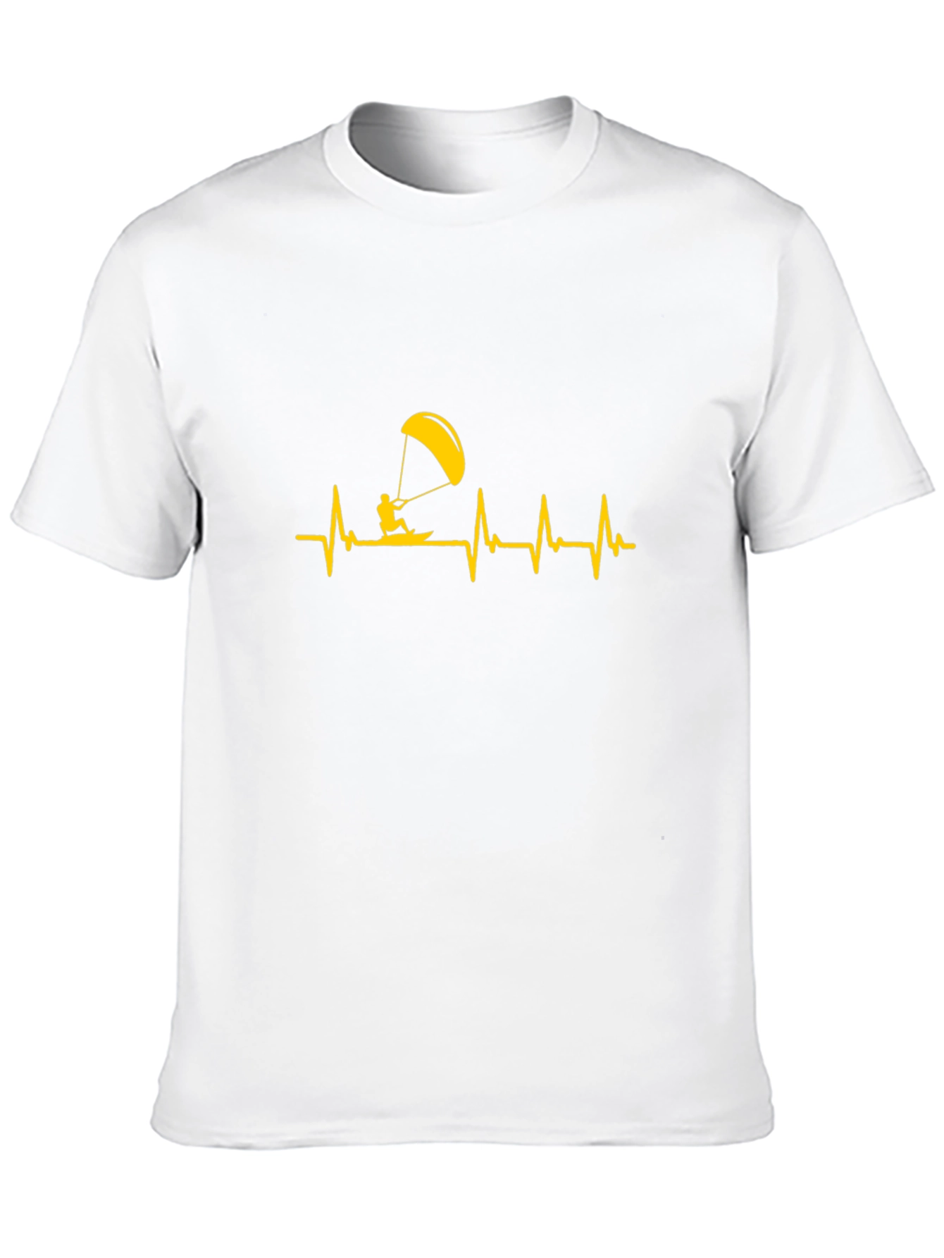 Kite Surfing Heartbeat Graphic Tee