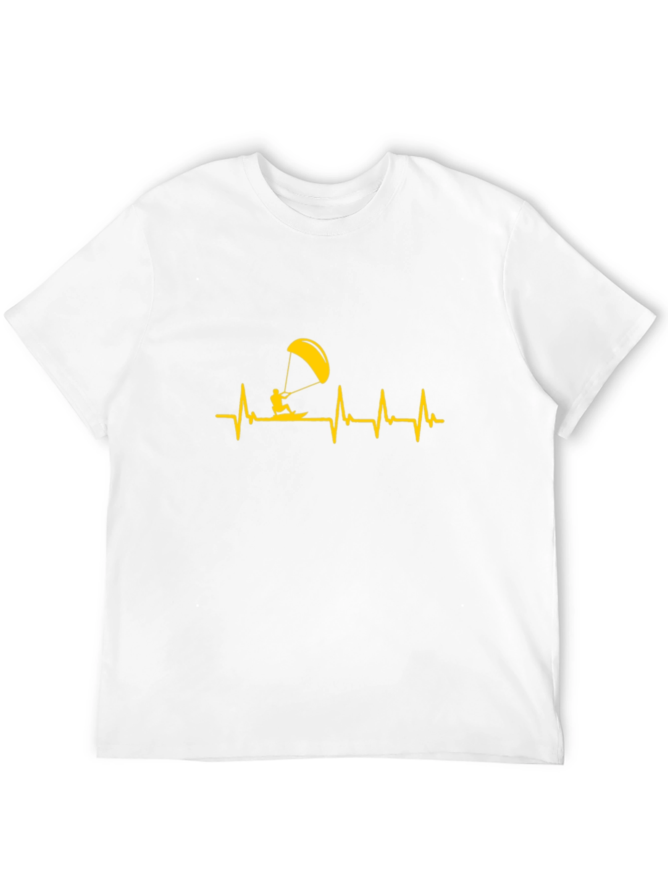 Kite Surfing Heartbeat Graphic Tee