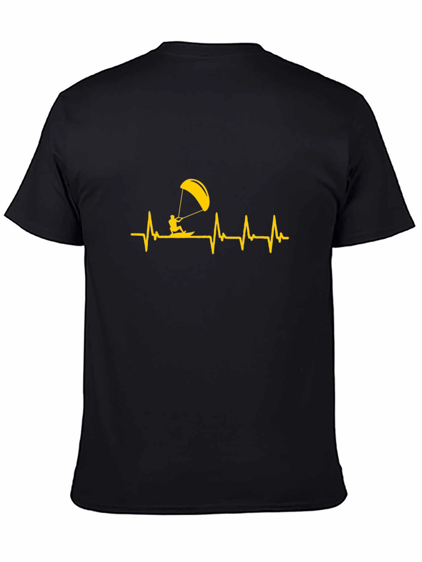 Kite Surfing Heartbeat Graphic Tee