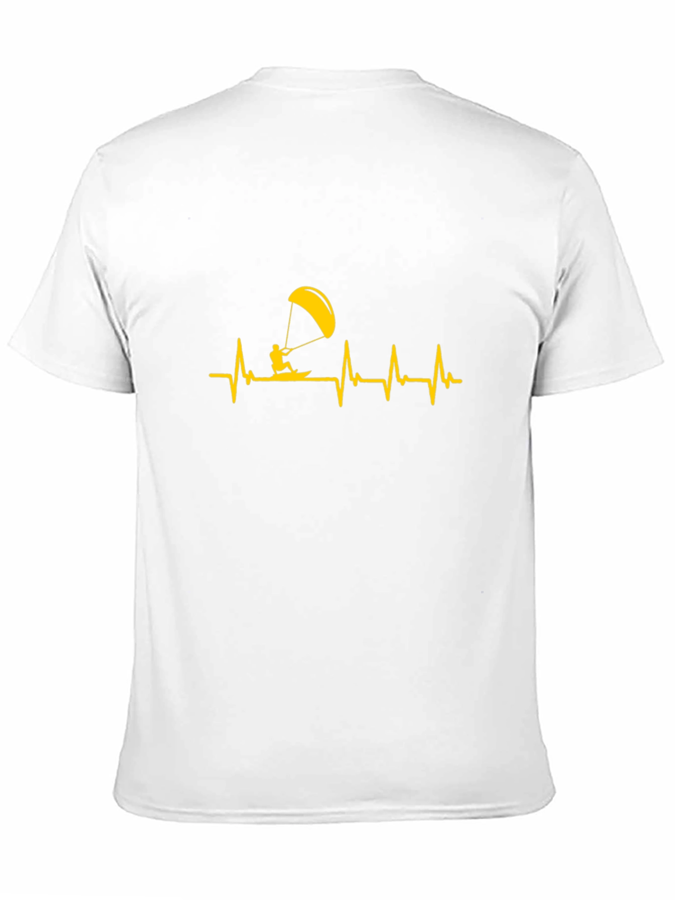 Kite Surfing Heartbeat Graphic Tee