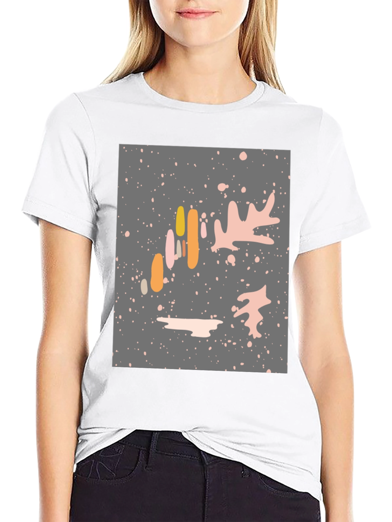 Abstract Graphic Print Tee