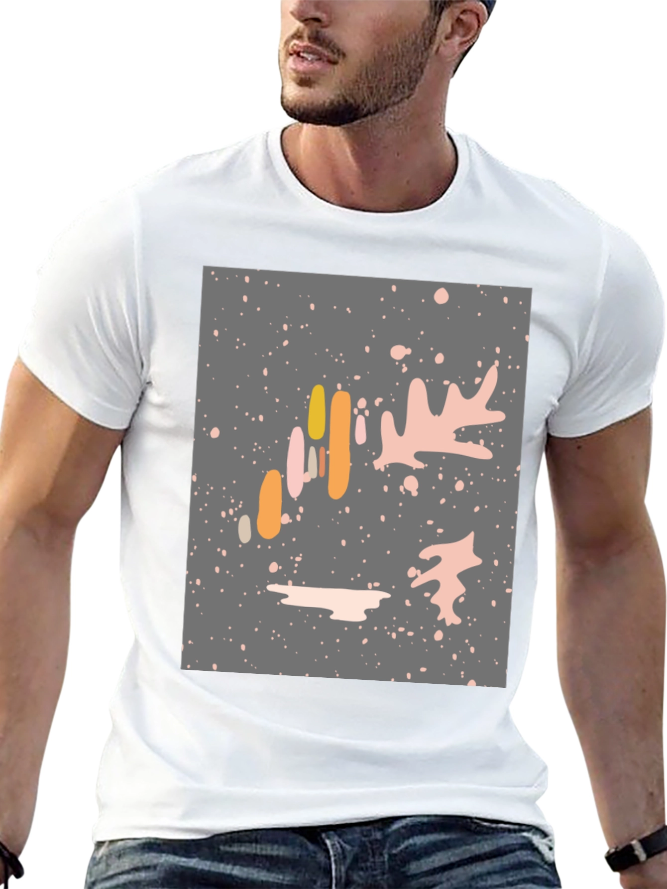 Abstract Graphic Print Tee