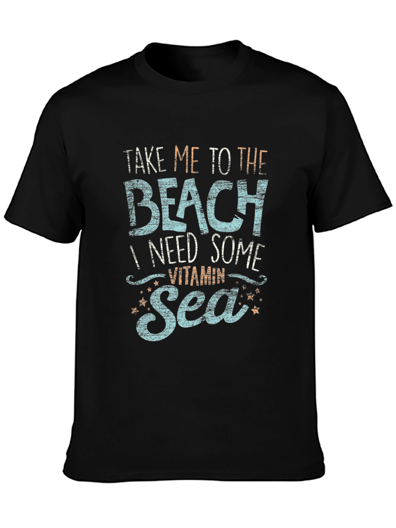 Beach Vitamin Sea Graphic Tee - Black