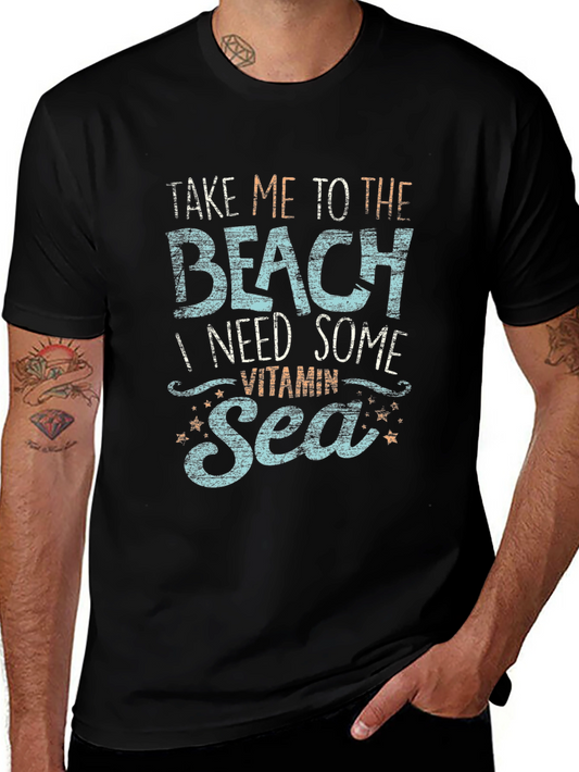 Beach Vitamin Sea Graphic Tee - Black