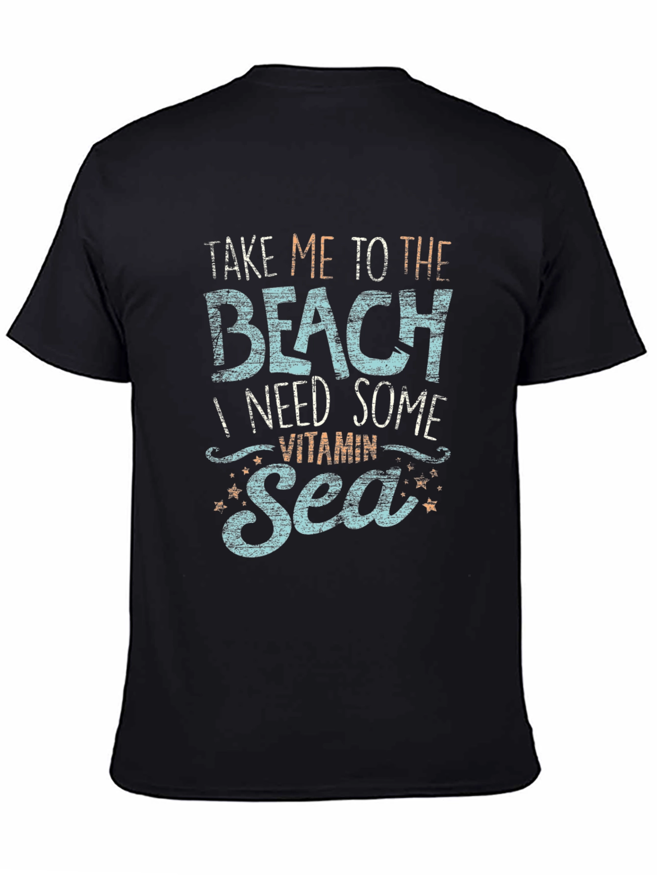 Beach Vitamin Sea Graphic Tee - Black