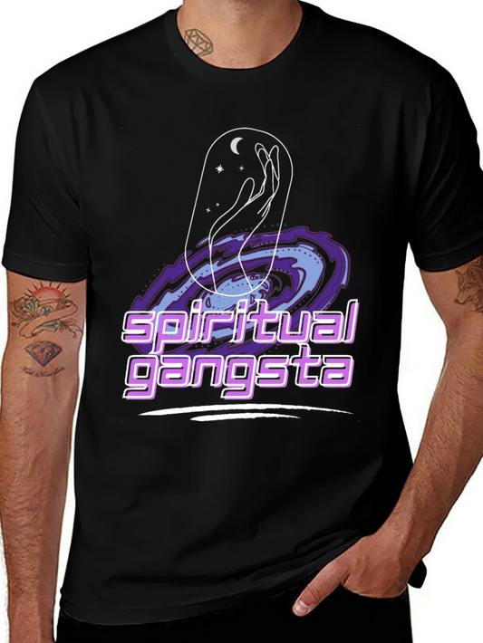 Spiritual Gangsta Graphic Tee - Cosmic Design
