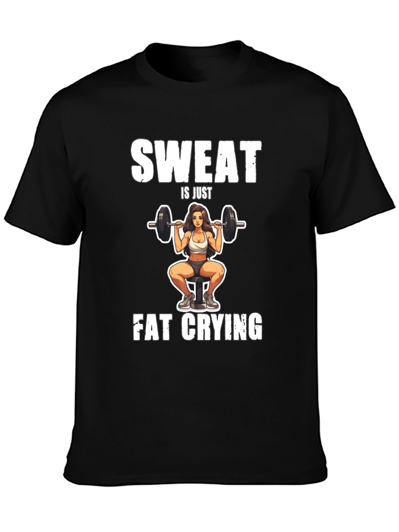 Sweat is Just Fat Crying Graphic Tee
