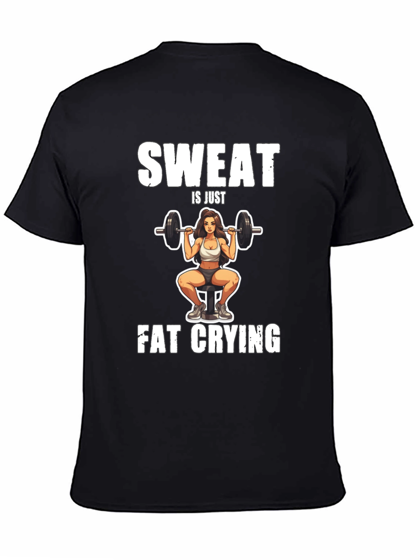Sweat is Just Fat Crying Graphic Tee
