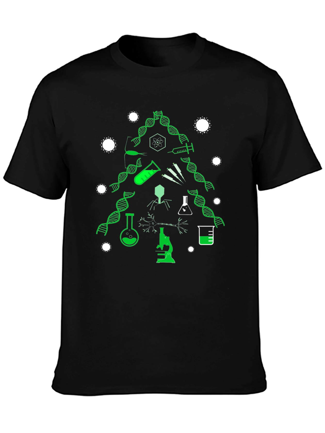 Science Christmas Tree Graphic Tee