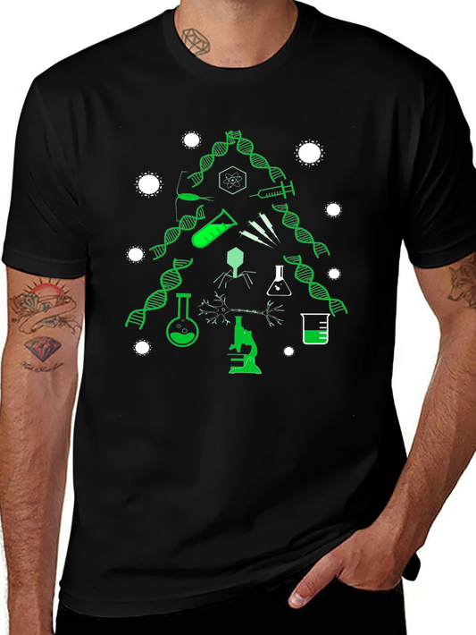 Science Christmas Tree Graphic Tee