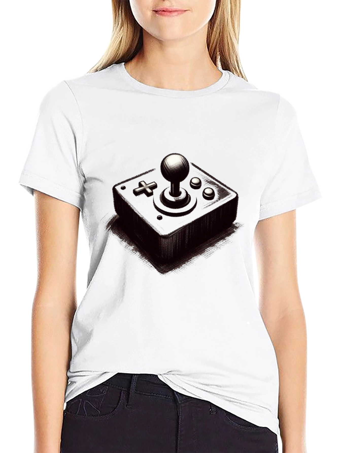Retro Gamer T-Shirt - Classic Joystick Design
