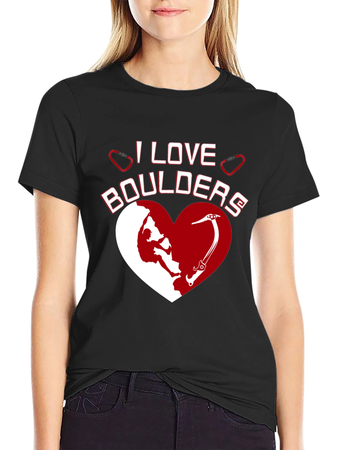 I Love Boulders Graphic T-Shirt Climbing