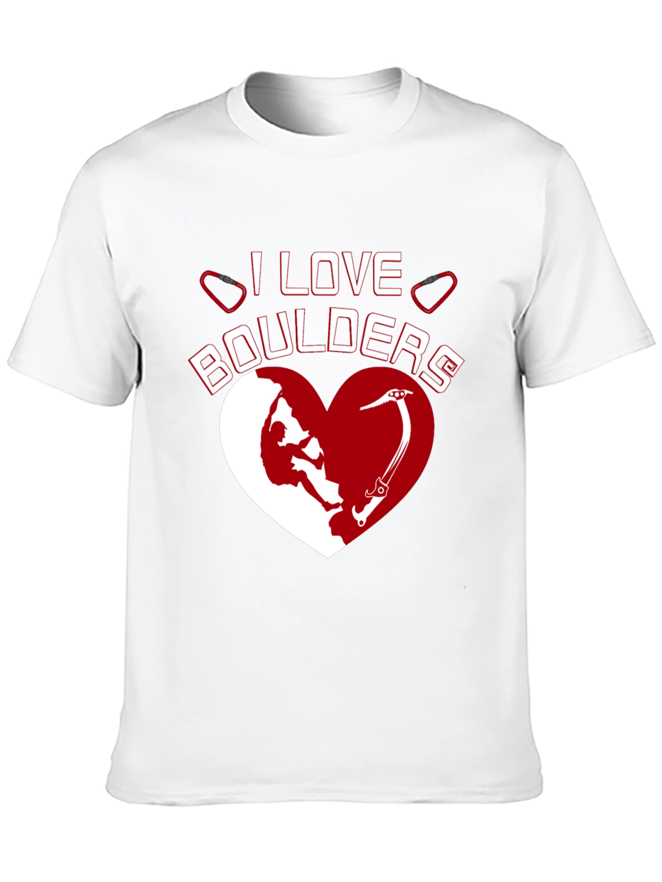 I Love Boulders Graphic T-Shirt Climbing