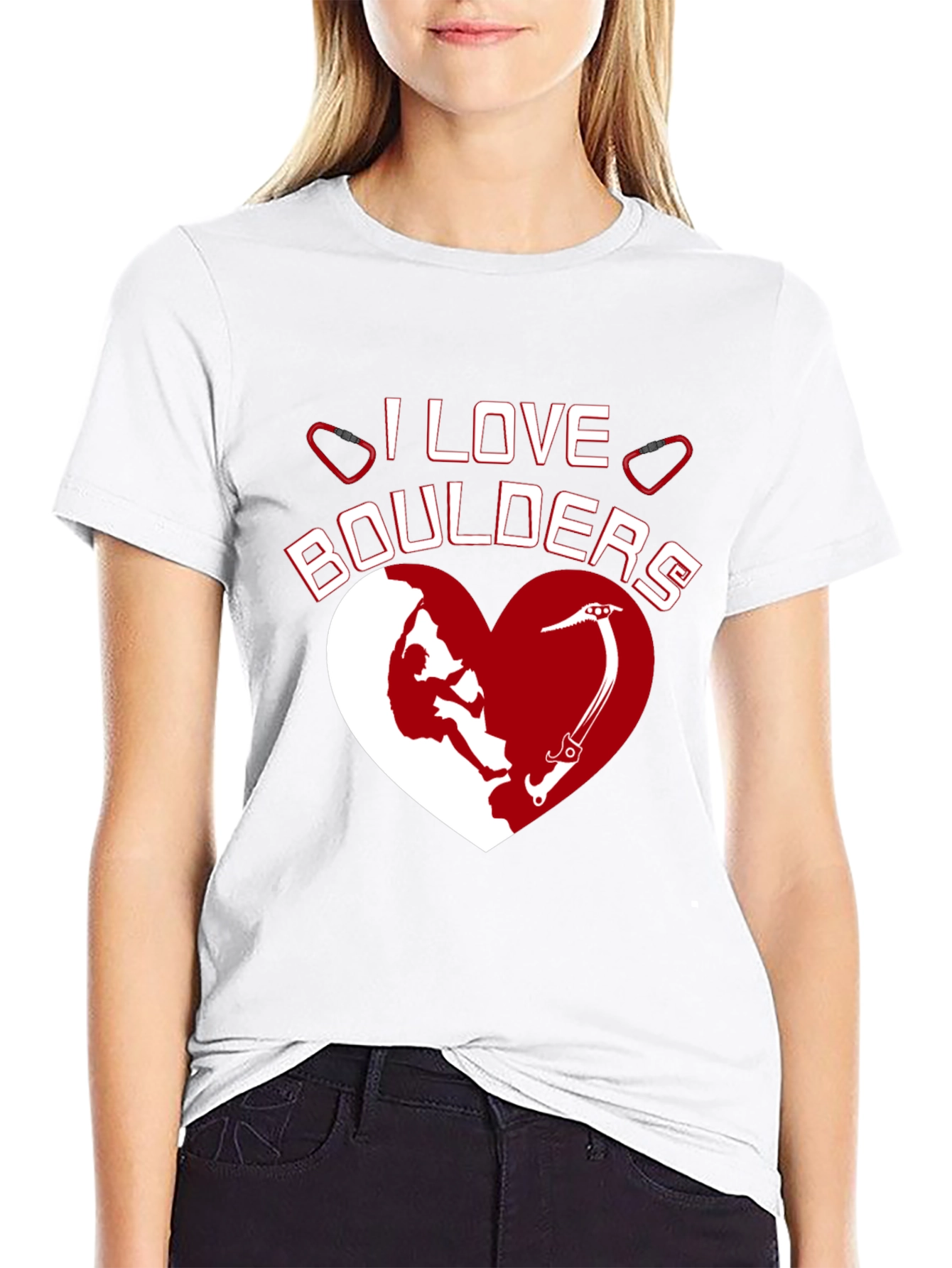 I Love Boulders Graphic T-Shirt Climbing