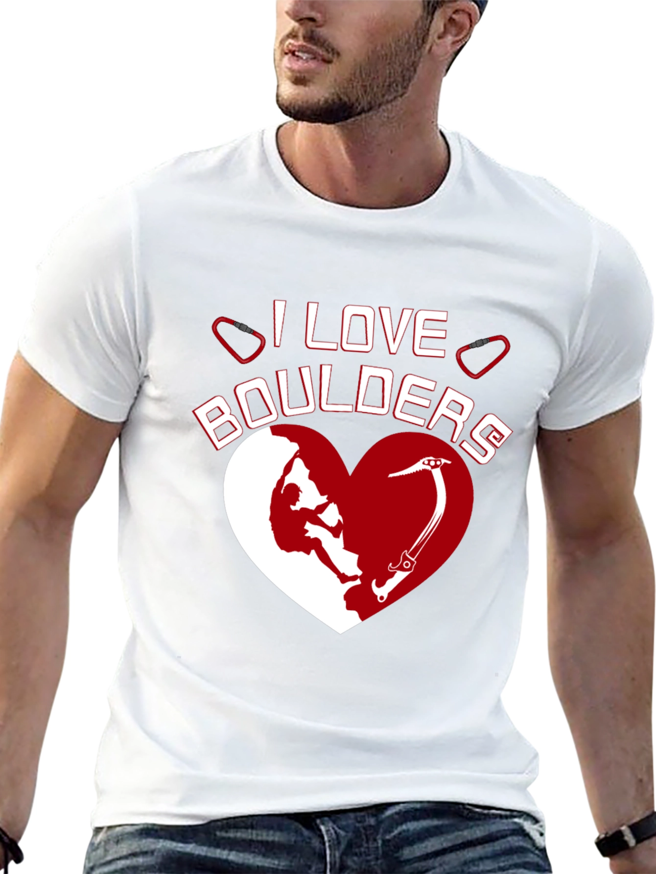 I Love Boulders Graphic T-Shirt Climbing