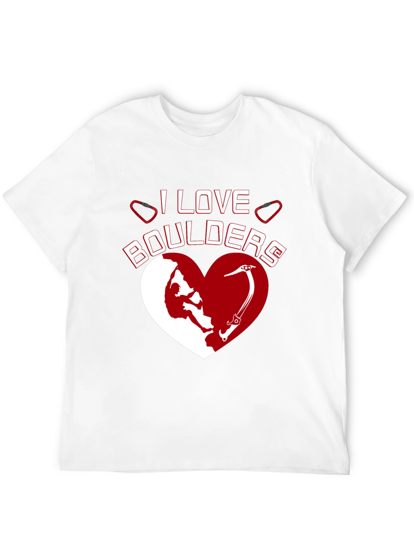 I Love Boulders Graphic T-Shirt Climbing