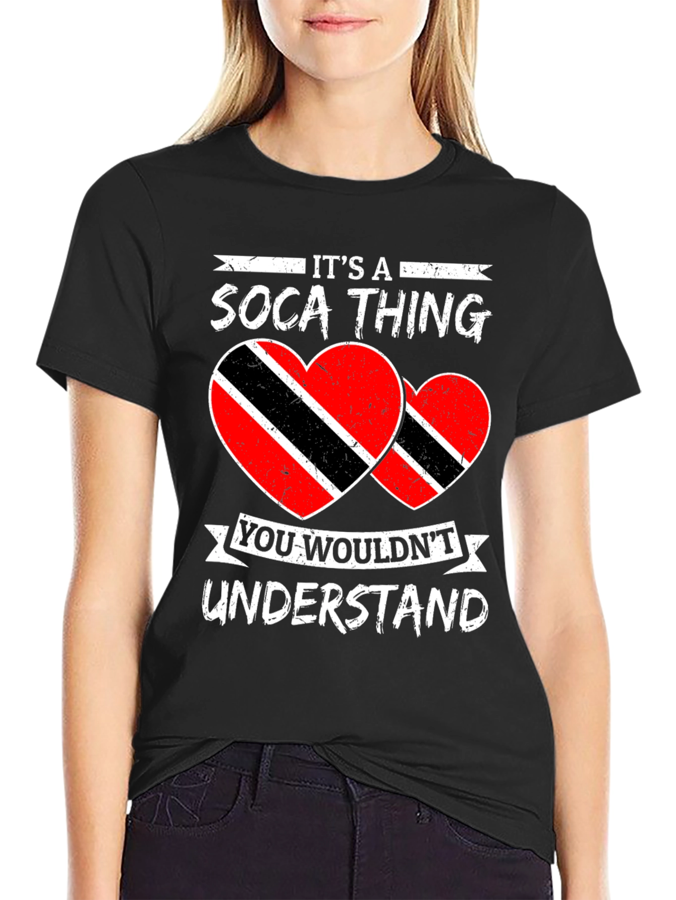 Soca Thing T-Shirt - Trinidad Flag Heart Design