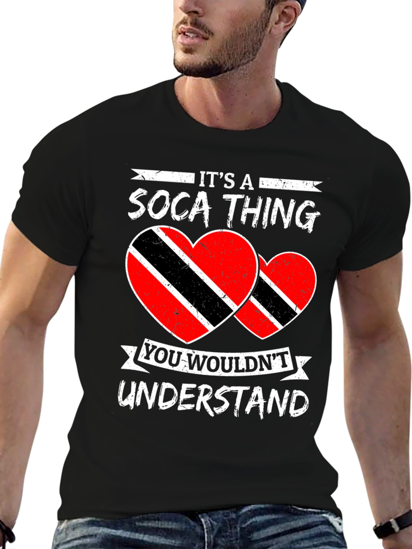 Soca Thing T-Shirt - Trinidad Flag Heart Design