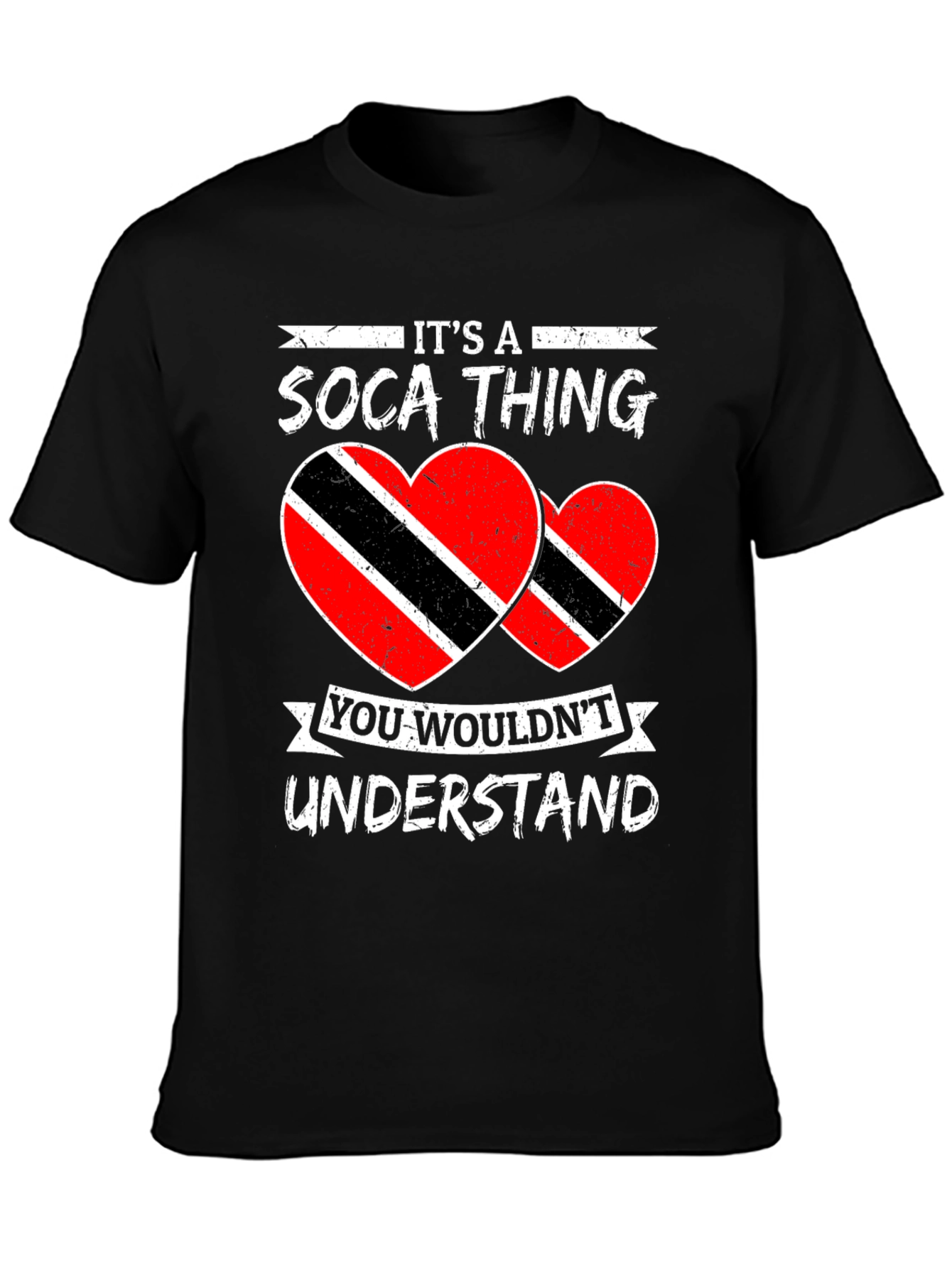 Soca Thing T-Shirt - Trinidad Flag Heart Design
