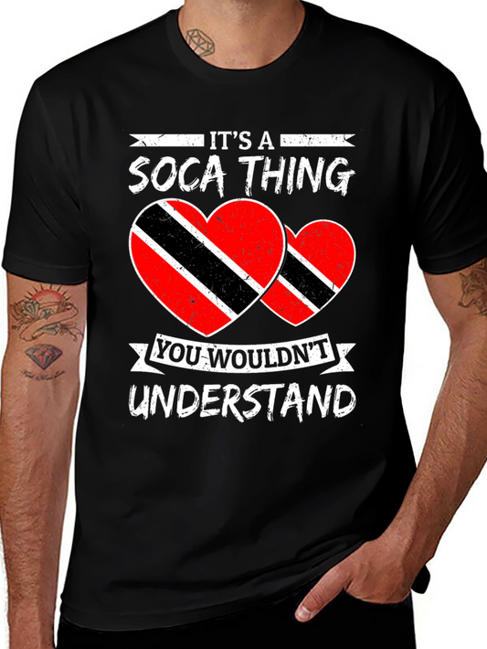Soca Thing T-Shirt - Trinidad Flag Heart Design