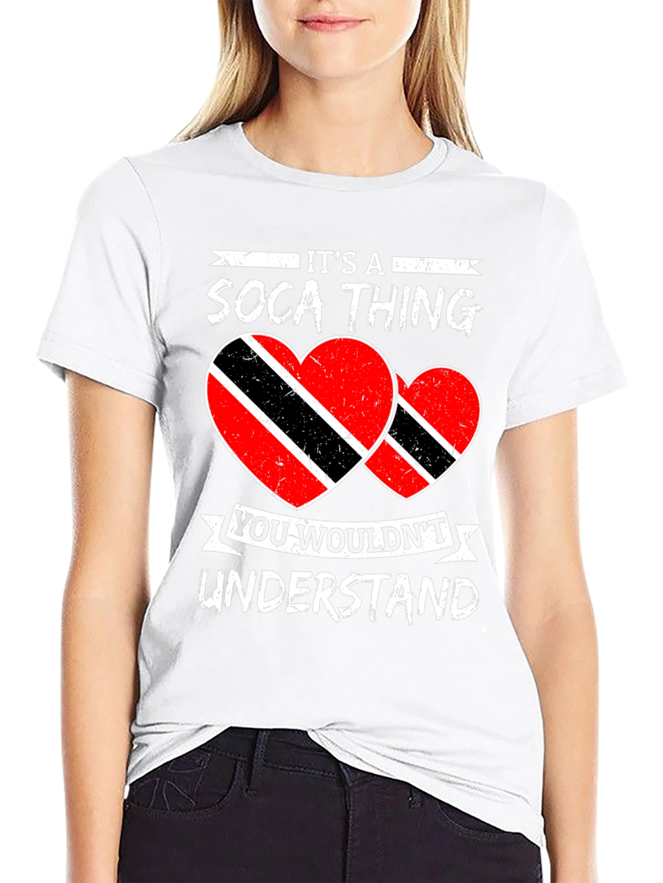 Soca Thing T-Shirt - Trinidad Flag Heart Design